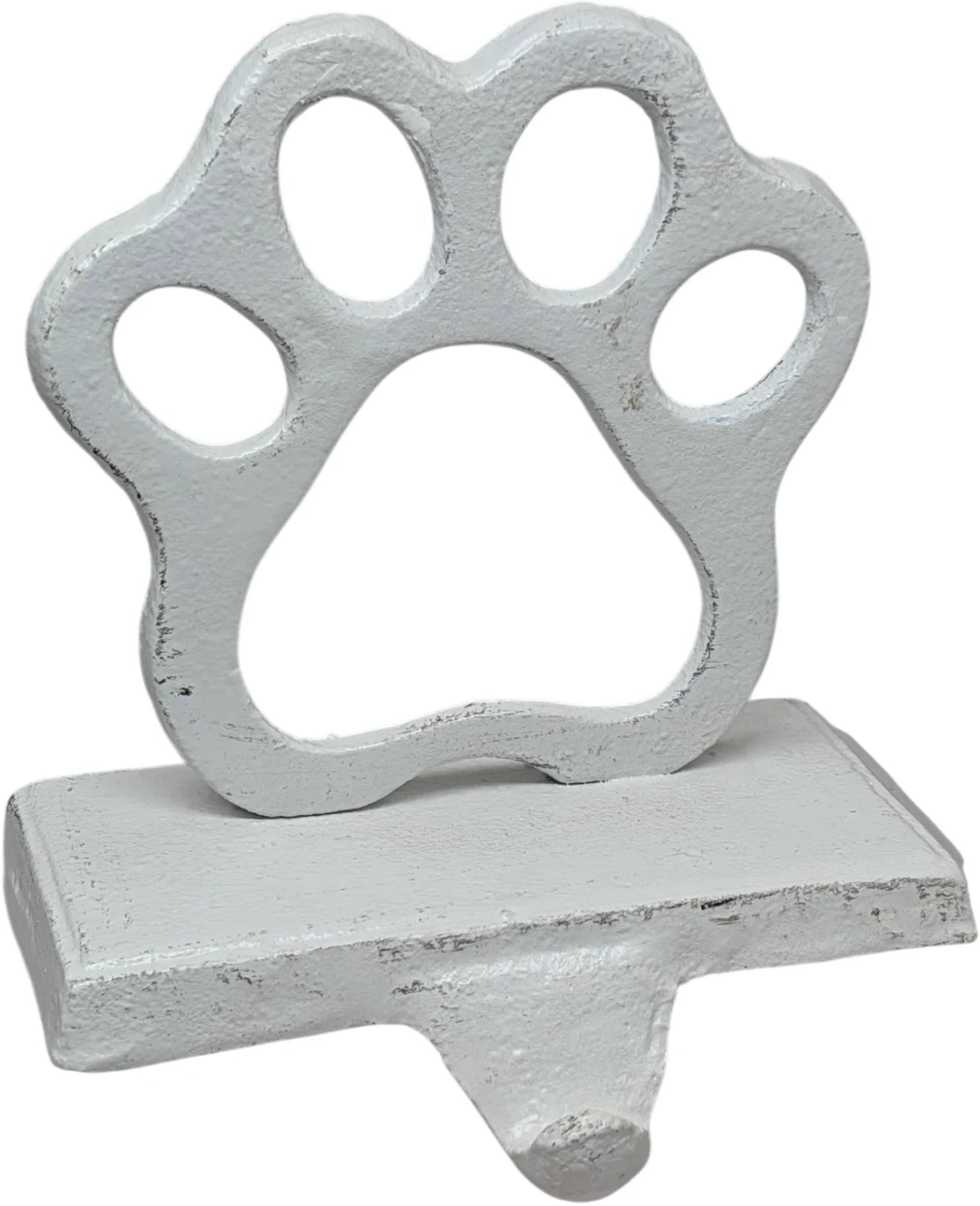 Cast Iron Paw Print Stocking Hanger