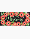 Welcome wreath sassafras switch mat