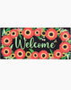 Welcome wreath sassafras switch mat