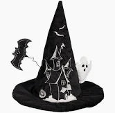 Velvet Witches Hat Tabletop Decor