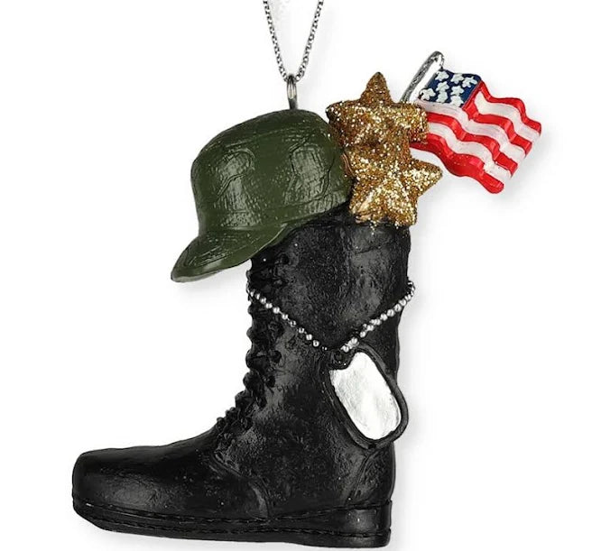 Military boot ornament