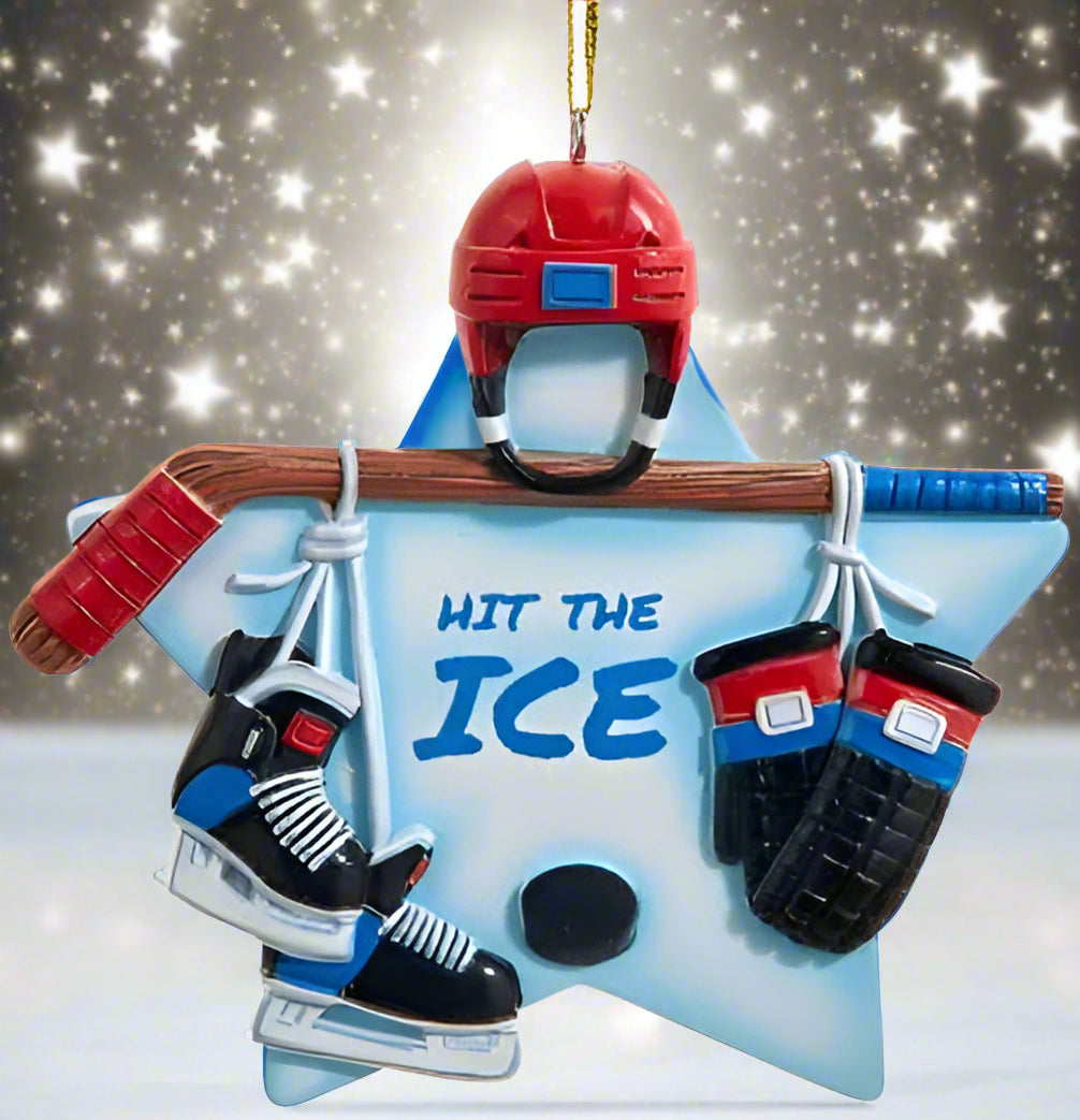 Ice Hockey Star ornament
