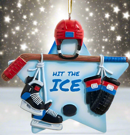Ice Hockey Star ornament