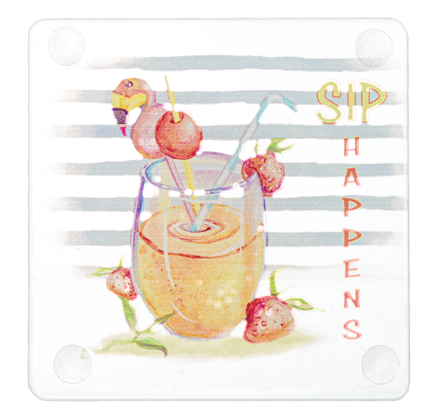 Glass Cocktail Coasters