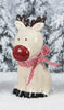 Ceramic Traditional Christmas  Reindeer Figurine