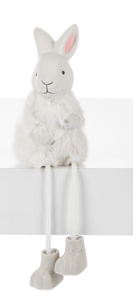 Bunny with Fur Shelfsitter