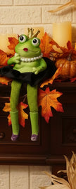 Halloween Queen Frog Shelf Sitters