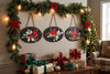 Oval Slate Cardinal Christmas Wall Hanging