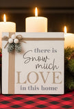 White Wooden Christmas Box Signs