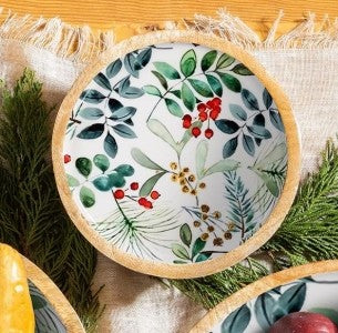 Mango Wood Christmas Bowl Assortment