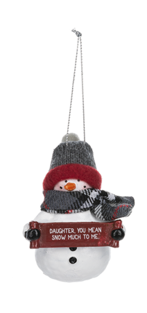 Cozy Snowman Ornaments with messages