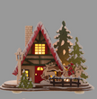 LED Light Up Village House Figurines