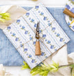 Wooden Cheese Board with Knife, Hydrangea,