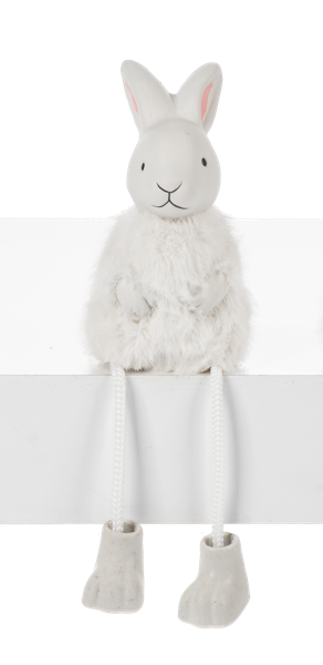 Bunny with Fur Shelfsitter