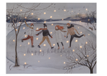 LED Light Up Skating Pond Wall Decor
