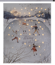 LED Light Up Skating Pond Wall Decor