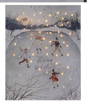 LED Light Up Skating Pond Wall Decor