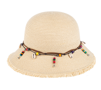 Beaded Straw Hat