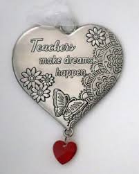 Language of Love Heart Zinc Ornaments