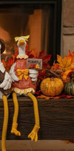 Festive Fall Goose Shelf Sitter