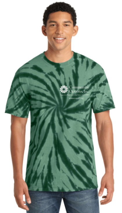 Green Swirl T-Shirt with Logo (Unisex)