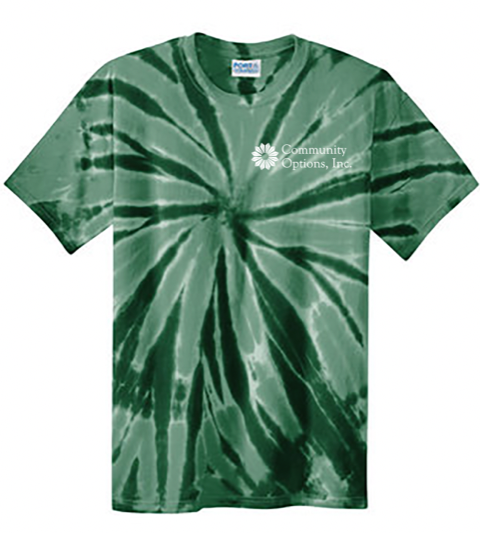 Green Swirl T-Shirt with Logo (Unisex)