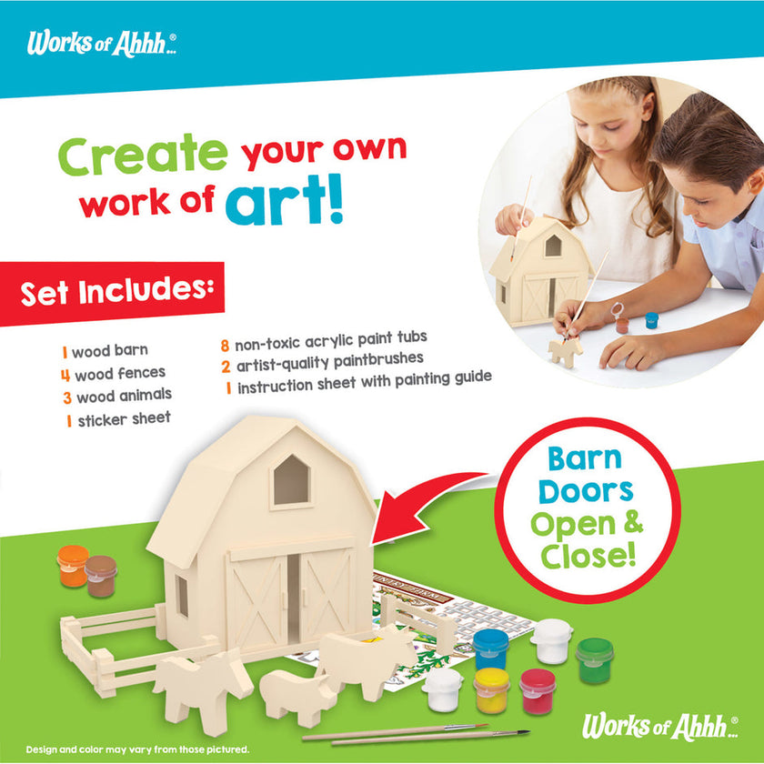 Country Farm Wood Paint Set-3Y+