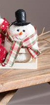 Fabric Snowman Ornament with Branch Arms