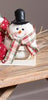 Fabric Snowman Ornament with Branch Arms