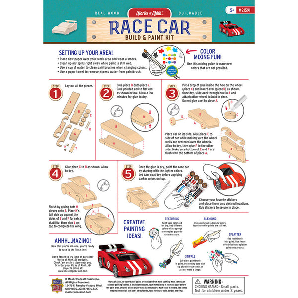 Race Car Build & Paint Kit-8y+