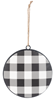 Buffalo Plaid Disc Ornament