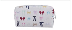 Bow Patterned Makeup Bag