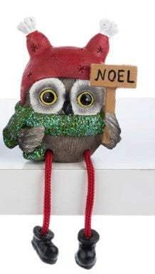 Christmas Owl Shelf Sitters