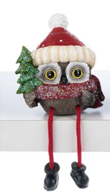 Christmas Owl Shelf Sitters