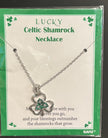 celtic shamrock pin or pendant