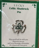 celtic shamrock pin or pendant