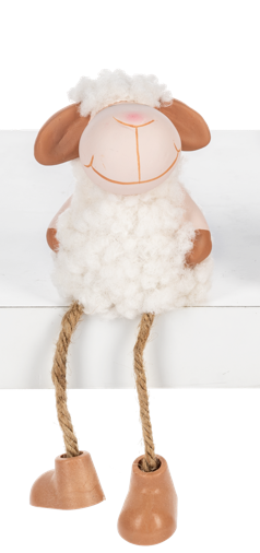 Fluffy Sheep Shelfsitters with Dangle Legs