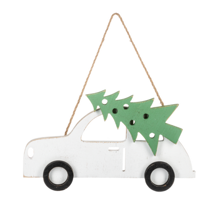 Car with Tree Wall Decor