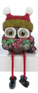Christmas Owl Shelf Sitters