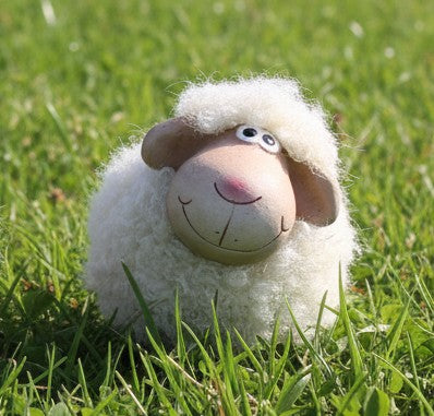 Fuzzy Sheep Figurines