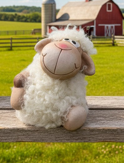 Fuzzy Sheep figurine