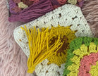 Crochet Flower Granny Square Coin Purse
