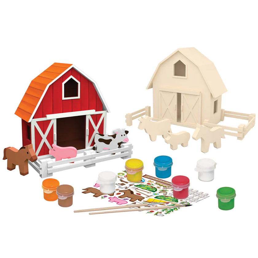 Country Farm Wood Paint Set-3Y+