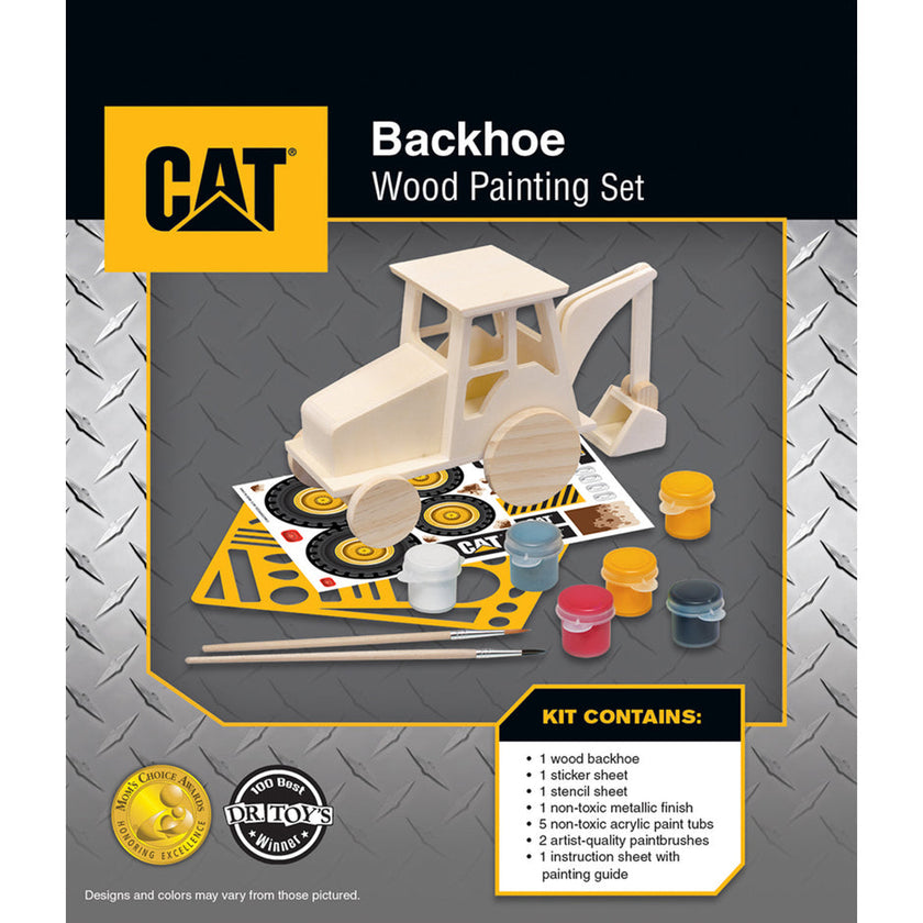 CAT - Caterpillar Backhoe Wood Paint Kit-3y+