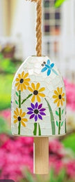 Mosaic Glass Garden Bells