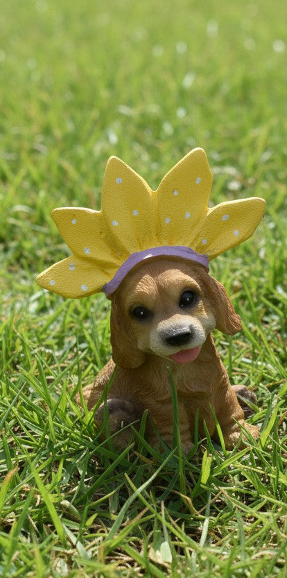 Easter dog figurines
