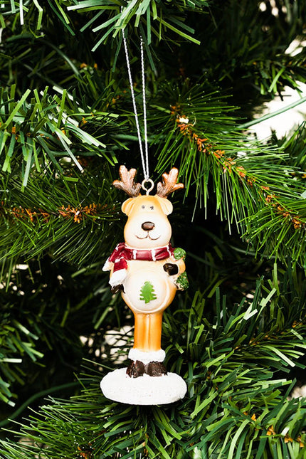 4 x 1.5 Reindeer Resin Ornament