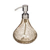 Crackle Glass Soap Pump, Gold