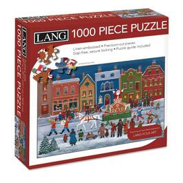 Christmas Parade 1000 Piece Puzzle by Mary Singleton