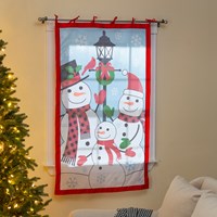 Snowman Family Shadow Scapes Window Shade